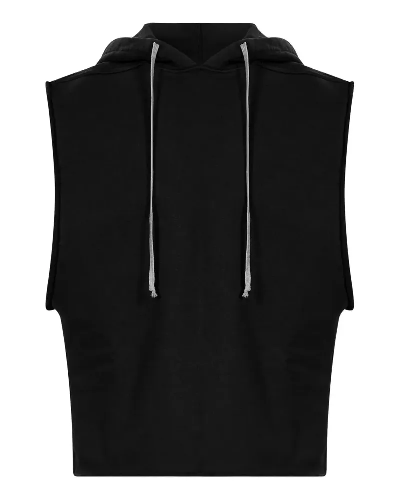 DRKSHDW by Rick Owens cropped sleeveless hoodie - Schwarz Schwarz