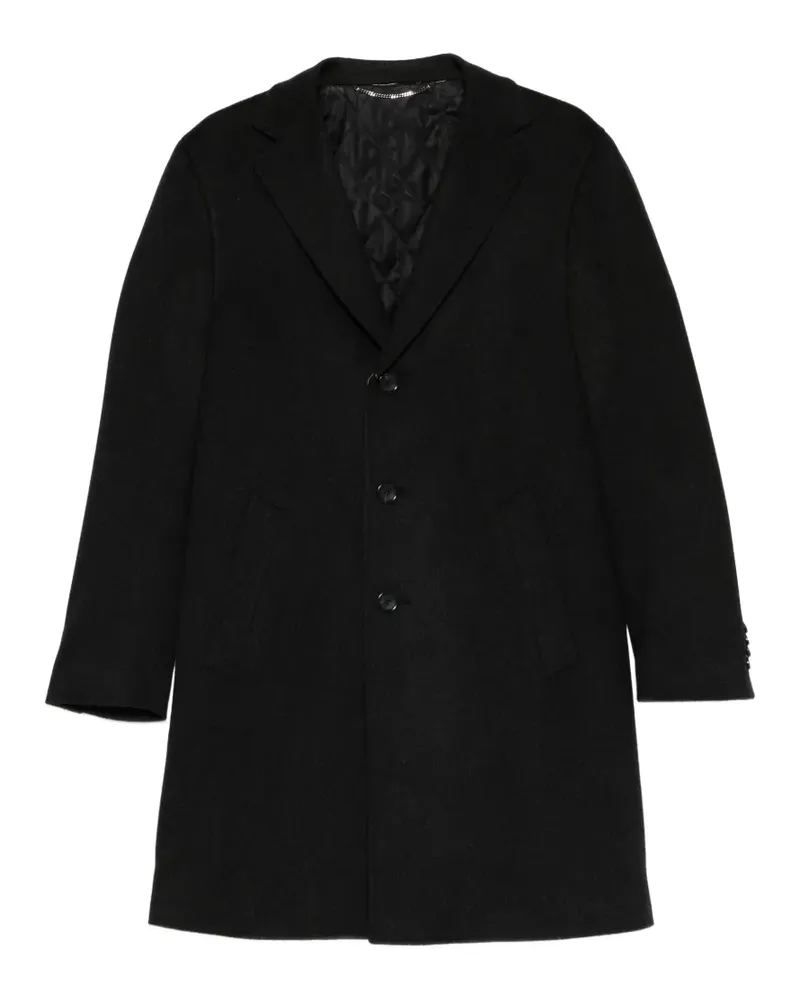 Canali buttoned coat - Schwarz Schwarz