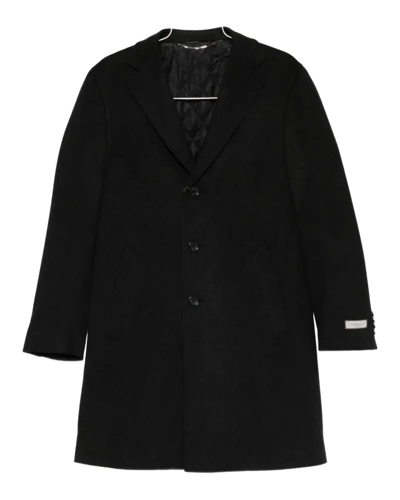 Canali buttoned coat - Schwarz Schwarz