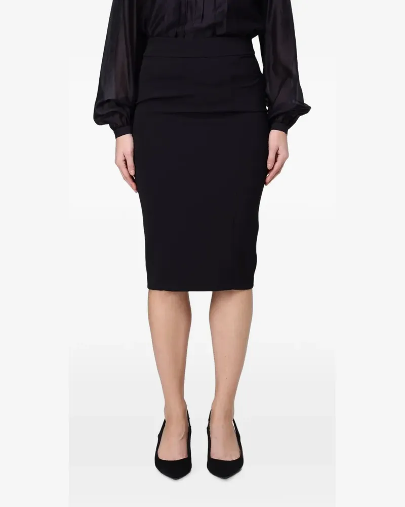 Hanita rear-zip pencil skirt - Schwarz Schwarz