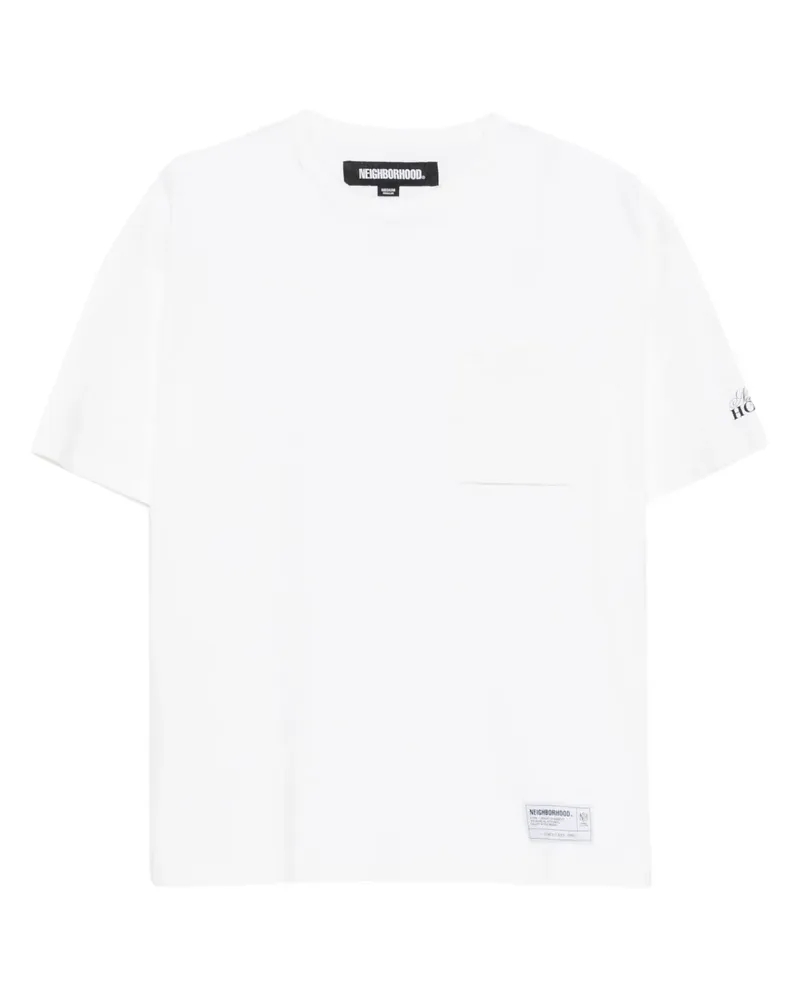 Neighborhood T-Shirt mit Logo-Patch - Weiß Weiß