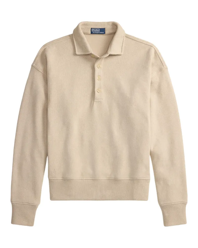 Ralph Lauren Poloshirt mit Knopfleiste - Nude Nude