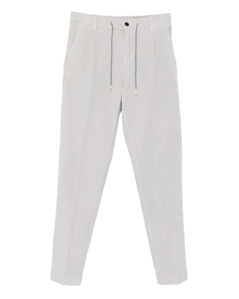 Eleventy Bundfaltenhose mit Kordelzug - Grau Grau
