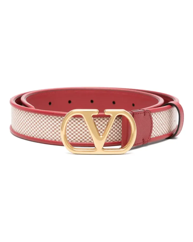 Valentino Garavani Gürtel mit VLogo - Rot Rot