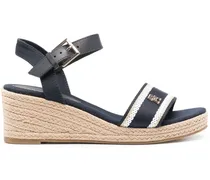 Wedge-Espadrilles mit TH-Schild 65mm - Blau