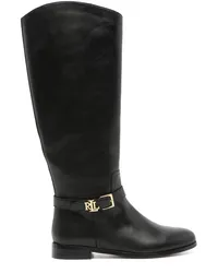 Ralph Lauren Stiefel mit Logo-Schild Schwarz