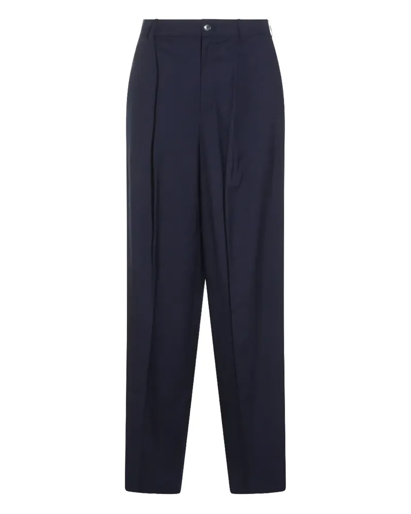 Aya Muse pleated-front side-pocket trousers - Blau Blau