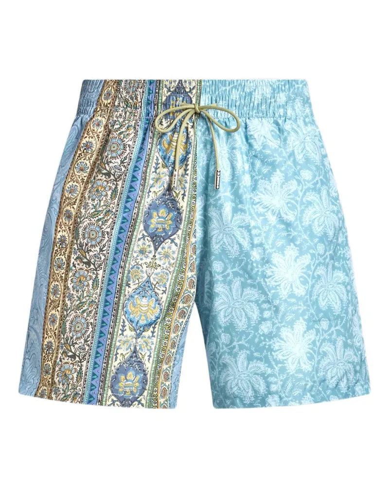 Etro Badeshorts mit abstraktem Muster - Blau Blau