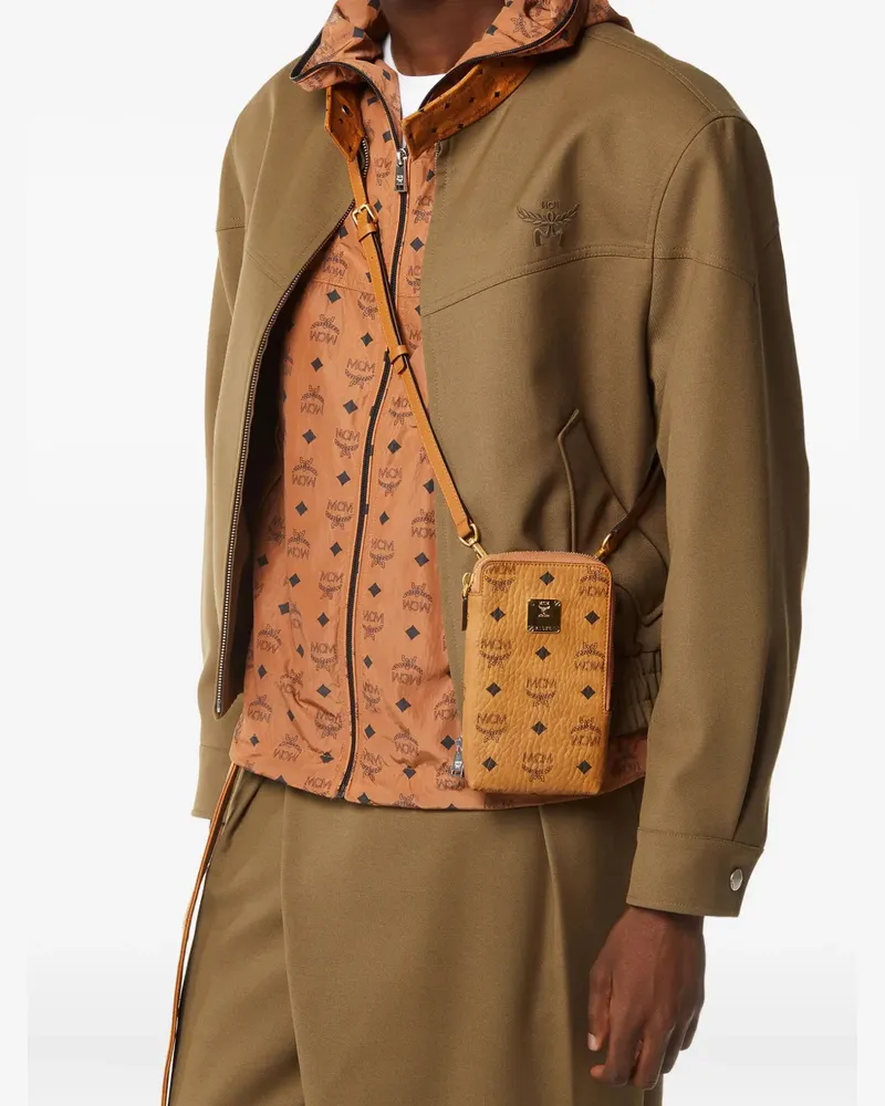 MCM Aren Visetos Handytasche - Braun Braun