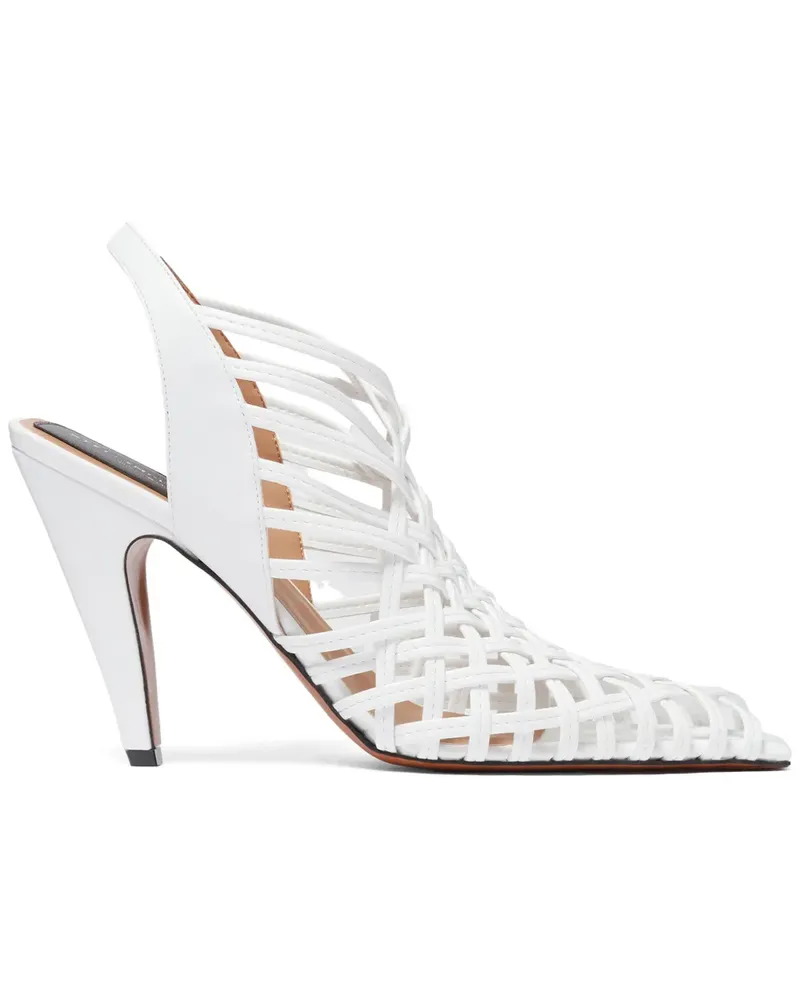 Stella McCartney Sandalen mit eckiger Kappe 95mm - Weiß Weiß