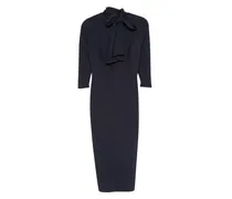 Kleid mit Schleifenkragen - Blau