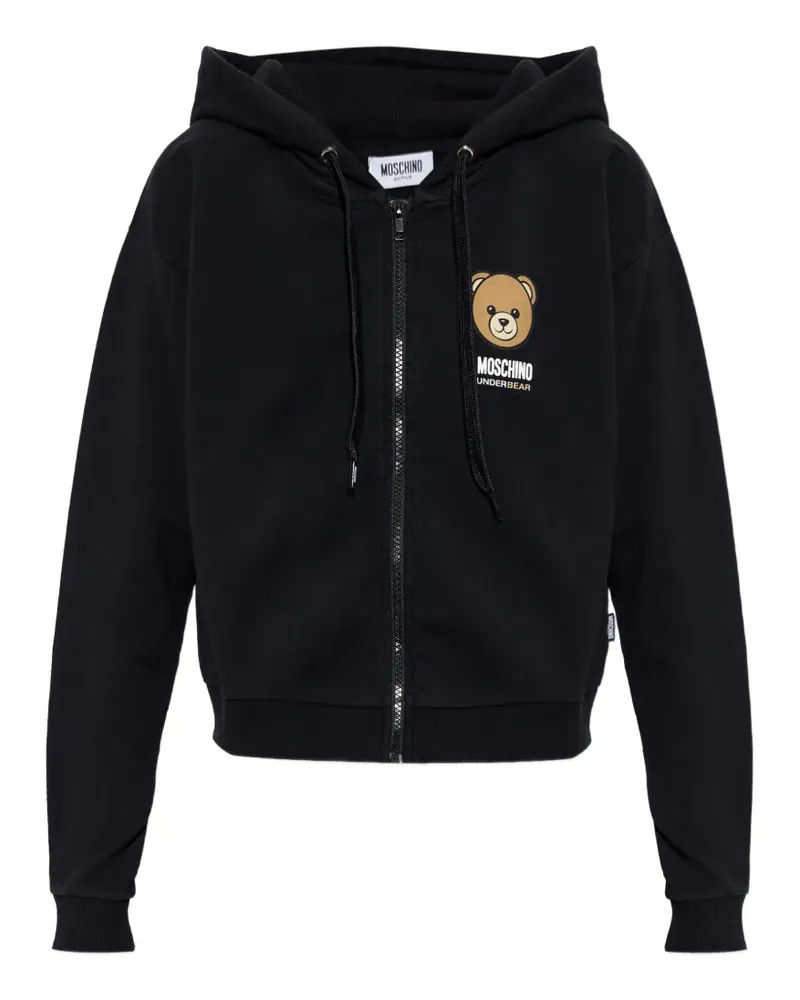 Moschino Teddy Bear logo hoodie - Schwarz Schwarz