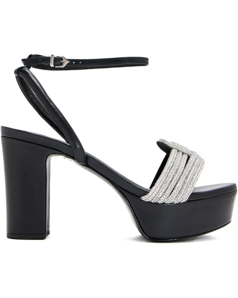 Schutz Bosa Sandalen mit Kristallen 105mm - Schwarz Schwarz