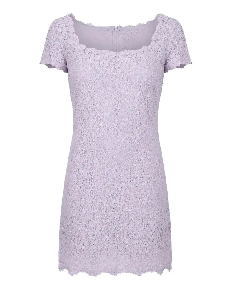 Ermanno Scervino Kleid mit Spitzen-Overlay - Violett Violett