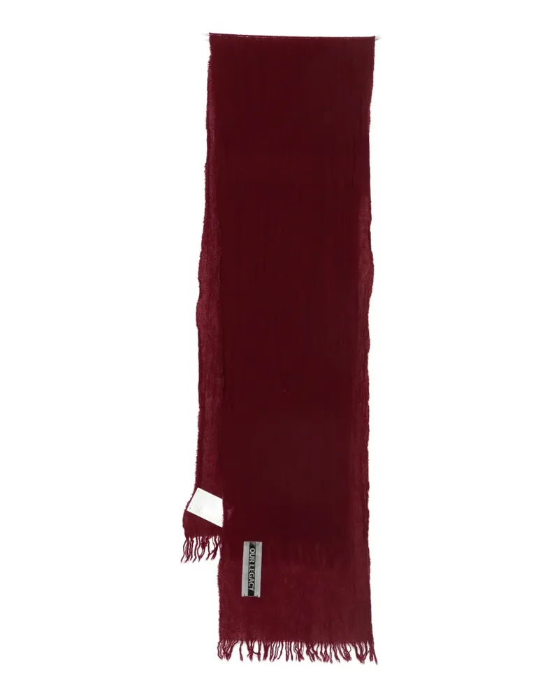 Our Legacy fringed scarf - Rot Rot