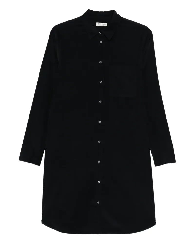 Marc O'Polo Midikleid mit Knöpfen - Blau Blau