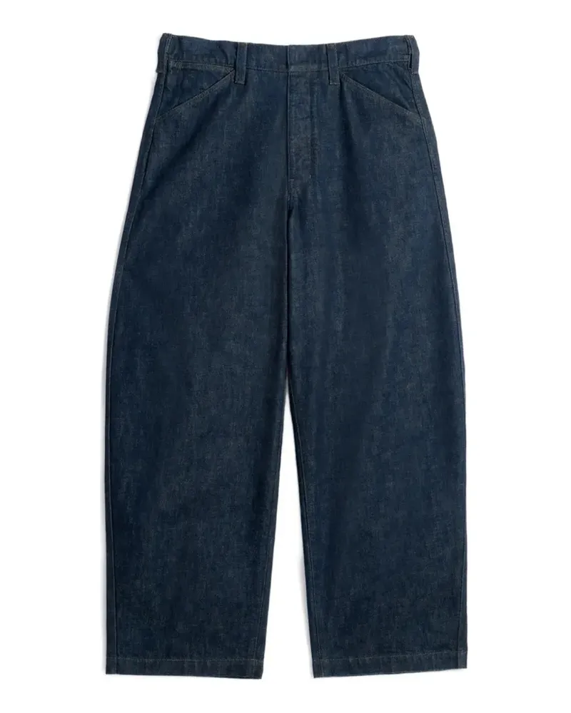 Christophe Lemaire Maxi Workwear Jeans mit verstellbarem Riemen - Blau Blau