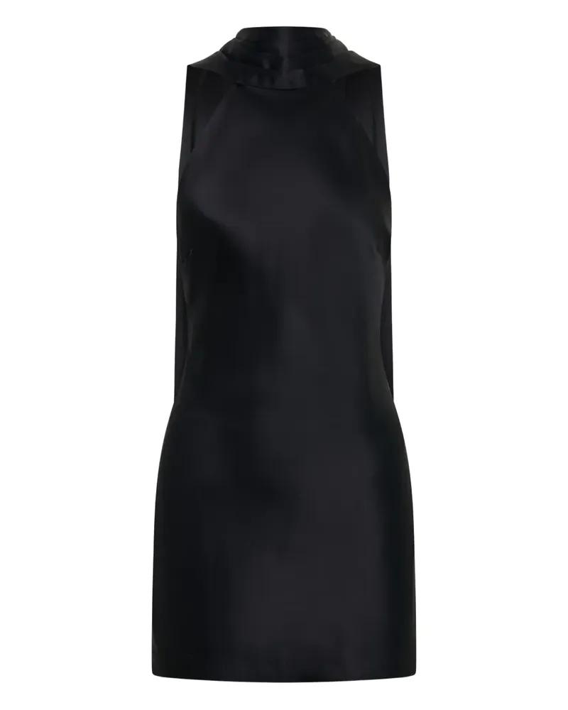 NICHOLAS Lita Neckholder-Minikleid - Schwarz Schwarz