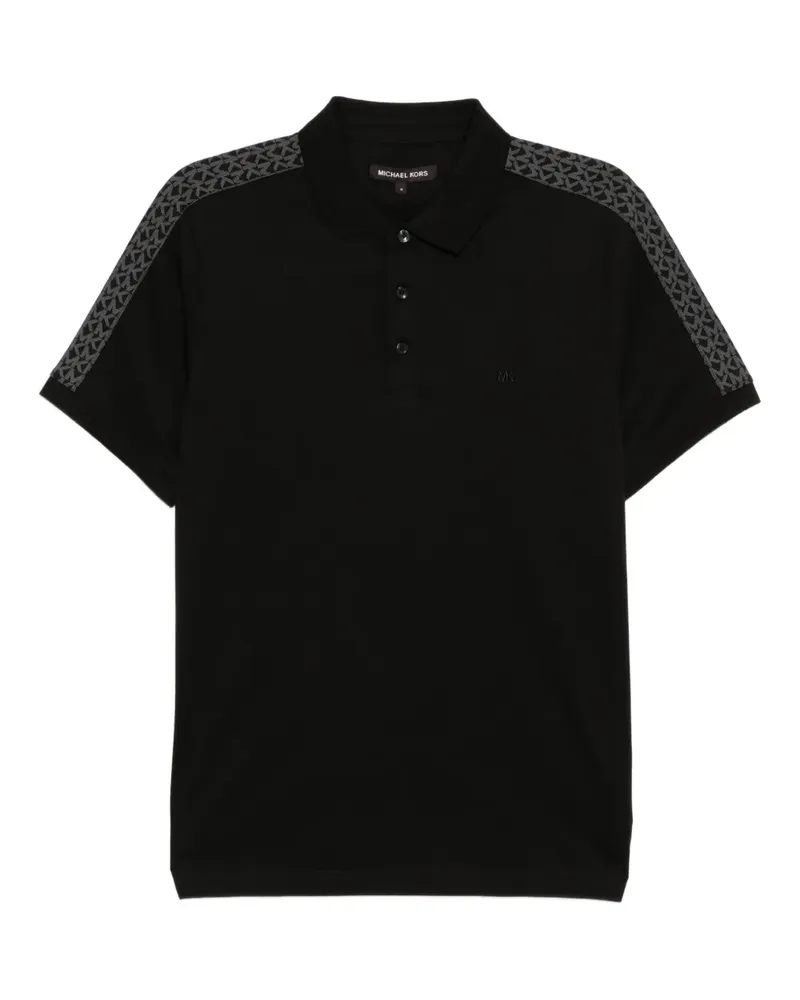Michael Kors Poloshirt mit Monogramm - Schwarz Schwarz