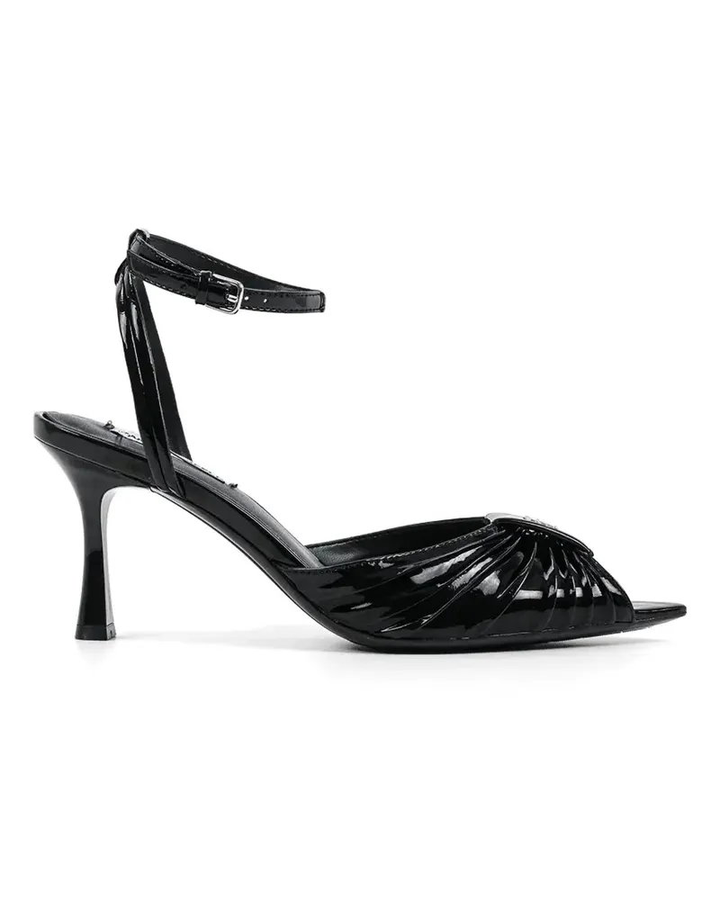 Karl Lagerfeld leather heeled pumps - Schwarz Schwarz