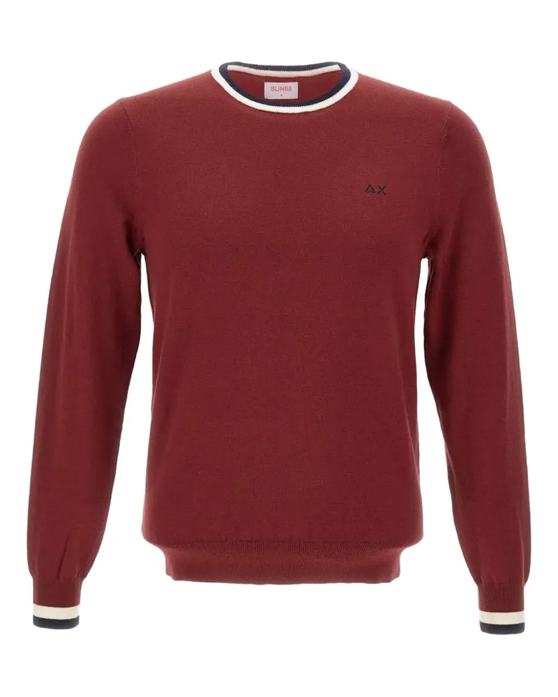 Sun68 Pullover mit rundem Ausschnitt - Rot Rot