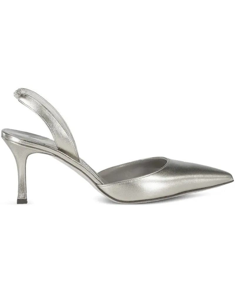 Manolo Blahnik Carolyne Slingback-Pumps 70mm - Silber Silber