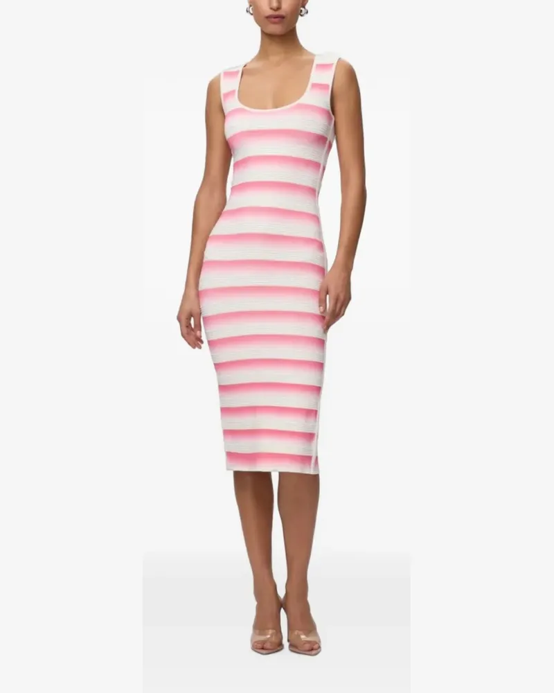 Hervé Léger Clea Midikleid mit Farbverlauf - Weiß Weiß