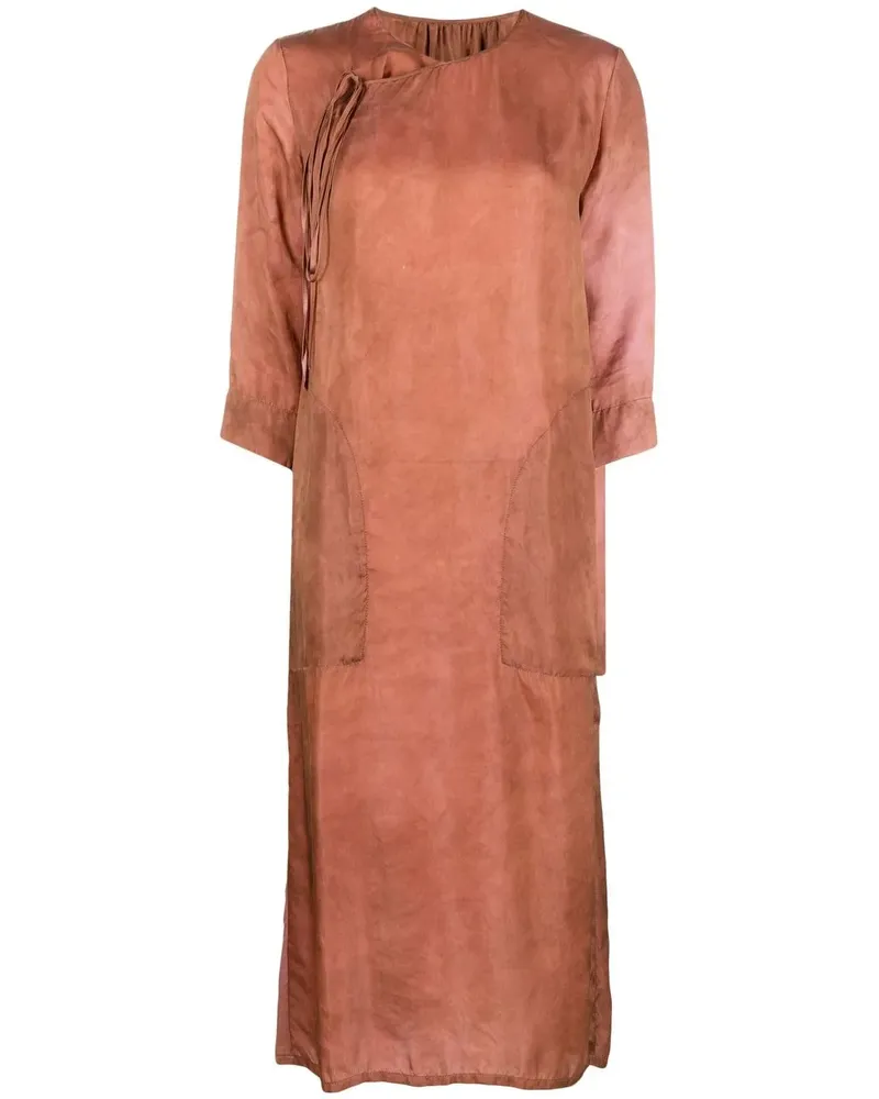 Uma Wang Kleid aus Satin - Braun Braun