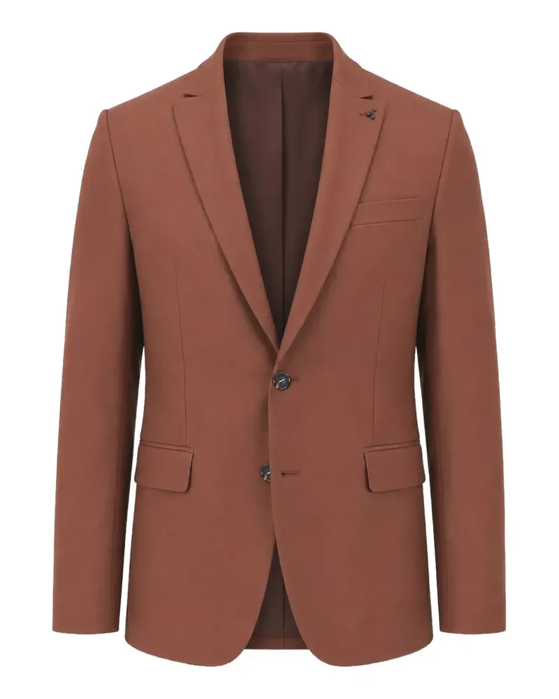 Patrizia Pepe slim-fit single-breasted blazer - Braun Braun