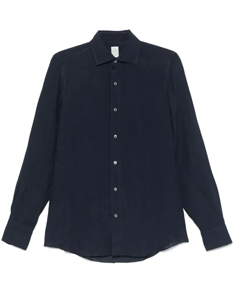 Finamore 1925 Tokyo Hemd - Blau Blau
