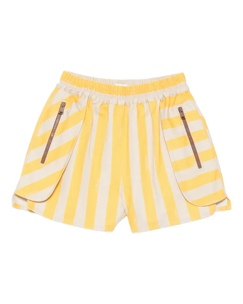 Fendi striped shorts - Gelb Gelb