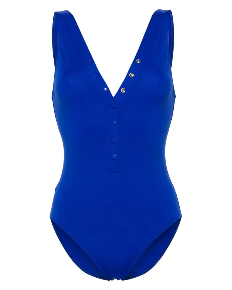 Eres Icône Badeanzug mit V-Ausschnitt - Blau Blau