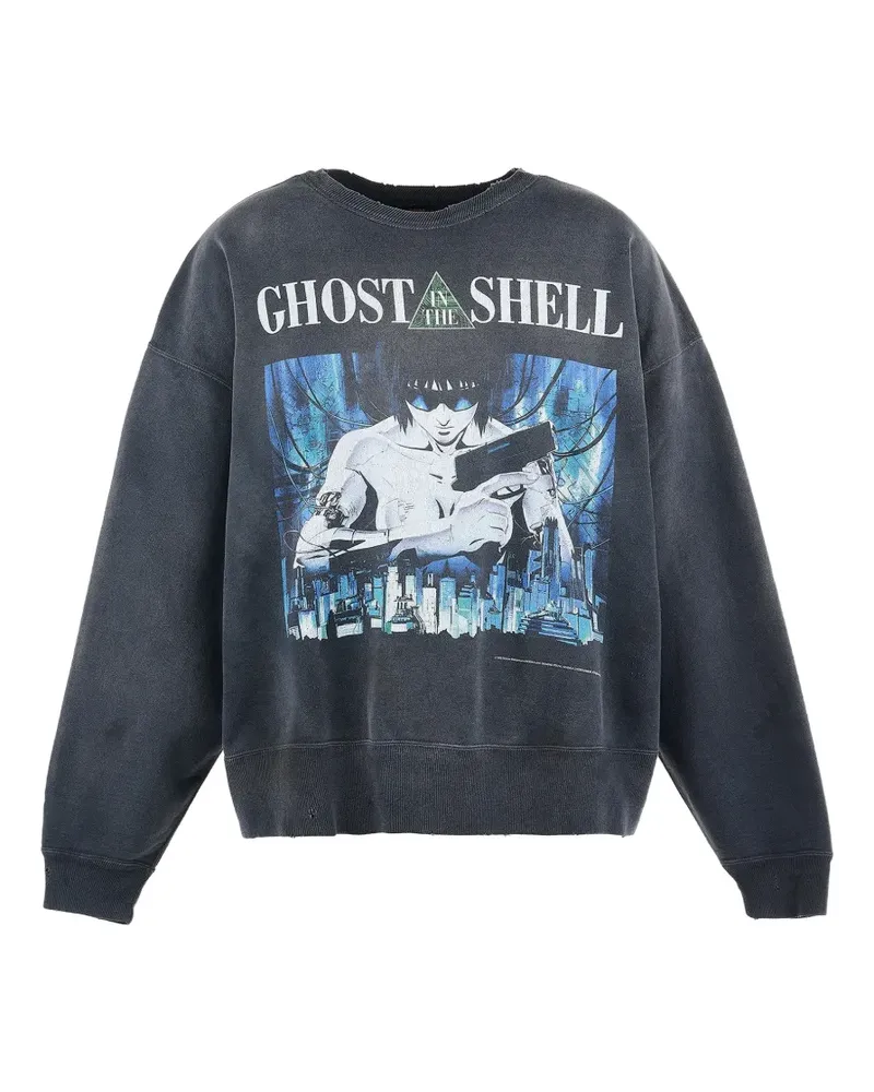 SAINT MXXXXXX x Ghost in the Shell Hemd mit grafischem Print - Schwarz Schwarz