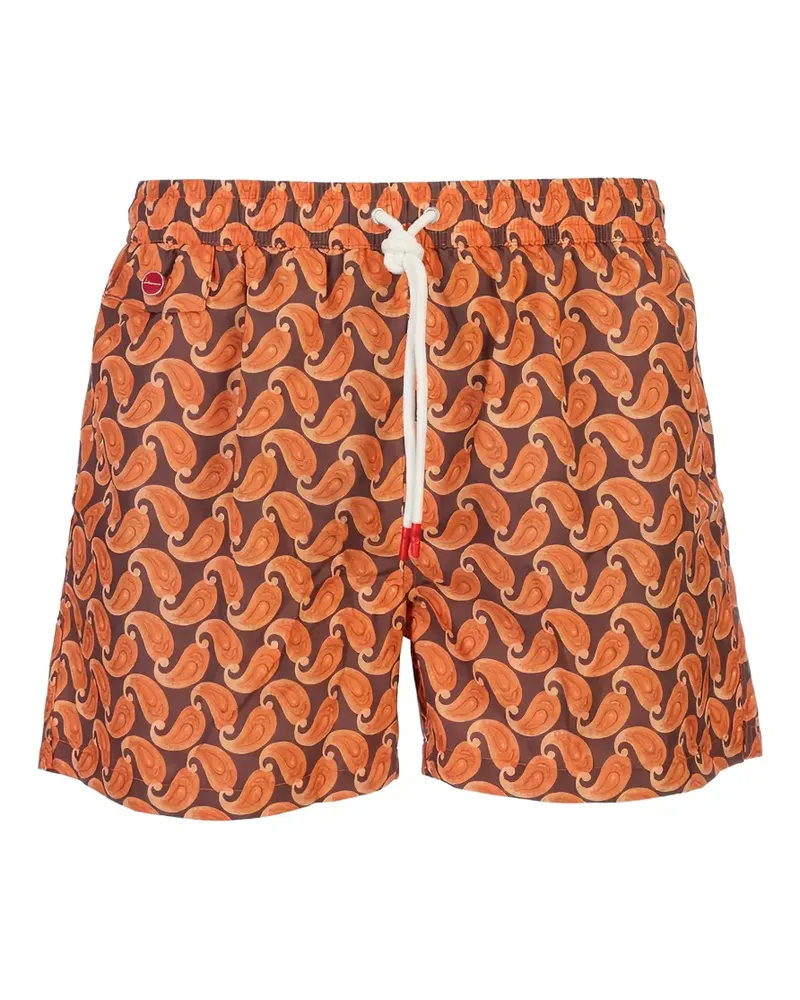Kiton paisley-print swim shorts - Braun Braun