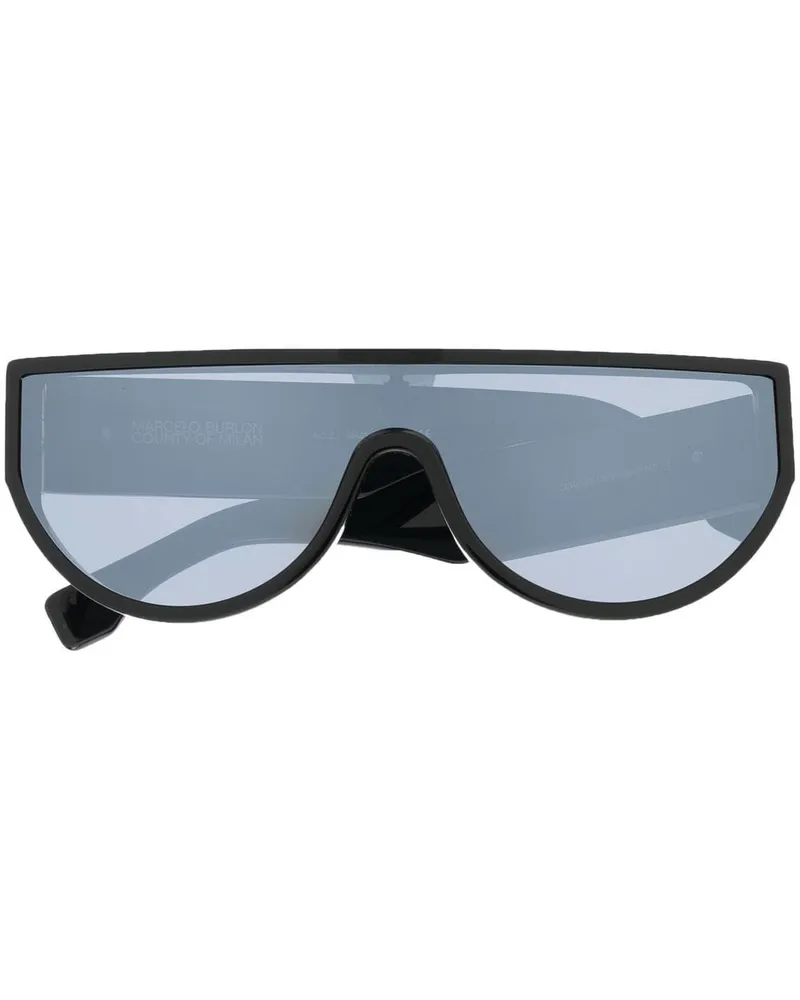 Marcelo Burlon | County of Milan Verspiegelte Oversized-Sonnenbrille - Schwarz Schwarz