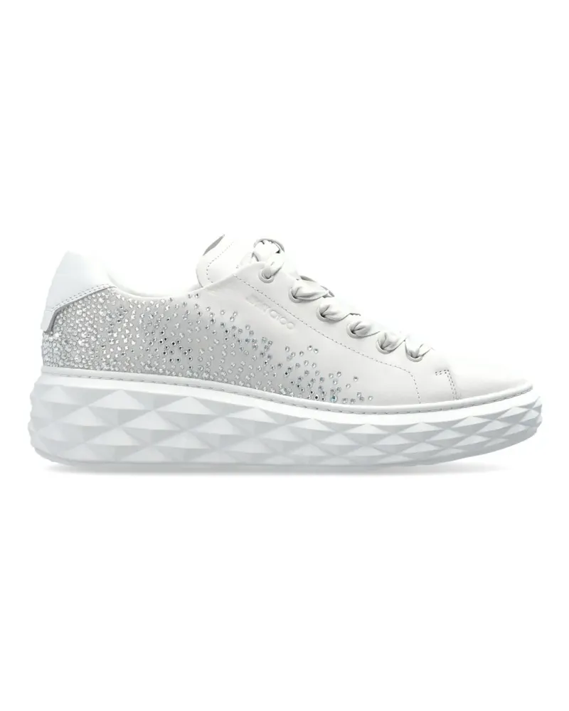 Jimmy Choo Diamond Light Maxi Sneakers mit Kristallen - Weiß Weiß
