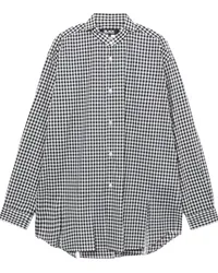 Comme des Garçons T-Shirt mit Vichy-Karo Schwarz