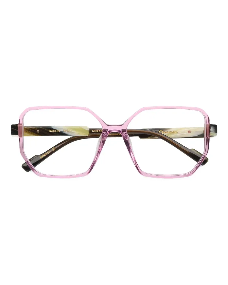 Etnia Barcelona Dasos Brille mit geometrischem Gestell - Rosa Rosa