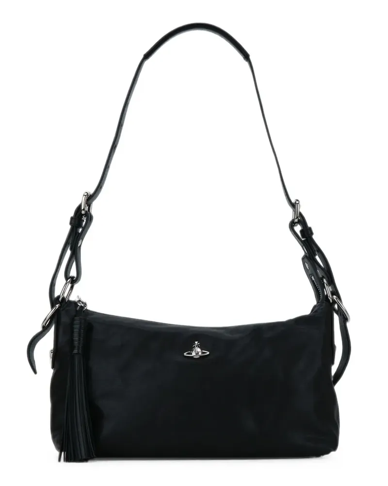 Vivienne Westwood Emma Schultertasche mit Orb-Motiv - Schwarz Schwarz