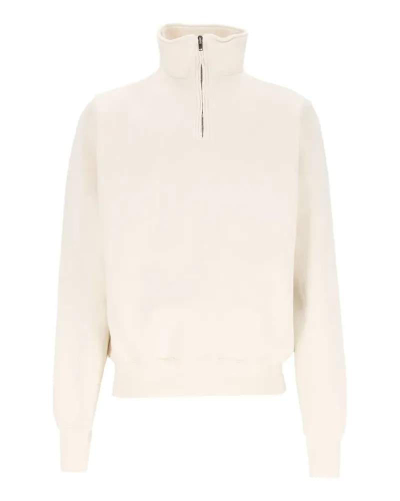 LES TIEN half-zip high-neck sweater - Weiß Weiß