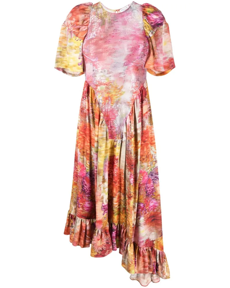 Collina Strada Midikleid mit Print-Mix - Rosa Rosa