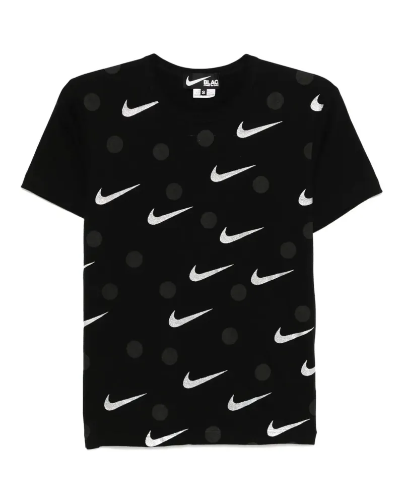 Comme des Garçons x Nike T-Shirt mit Print - Schwarz Schwarz