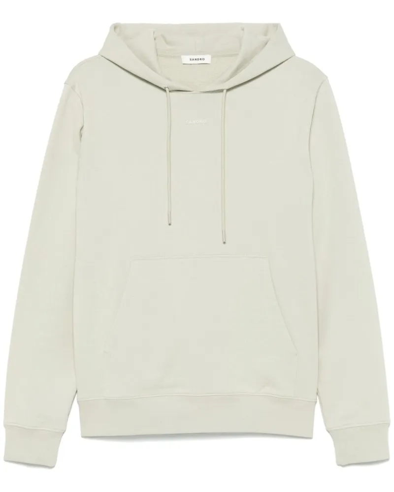 Sandro Hoodie mit Logo-Print - Grau Grau