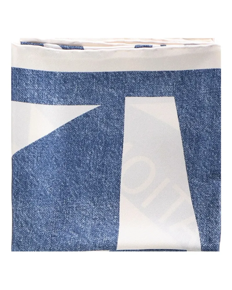 Ferragamo denim-effect scarf - Blau Blau