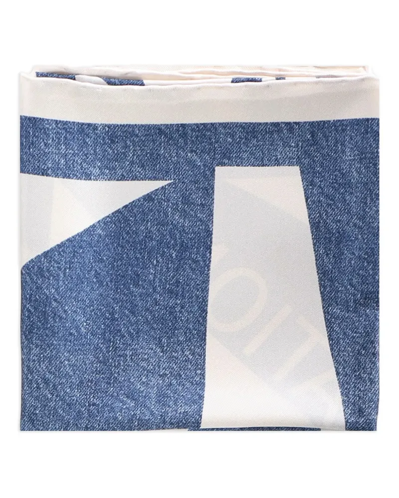 Ferragamo denim-effect scarf - Blau Blau