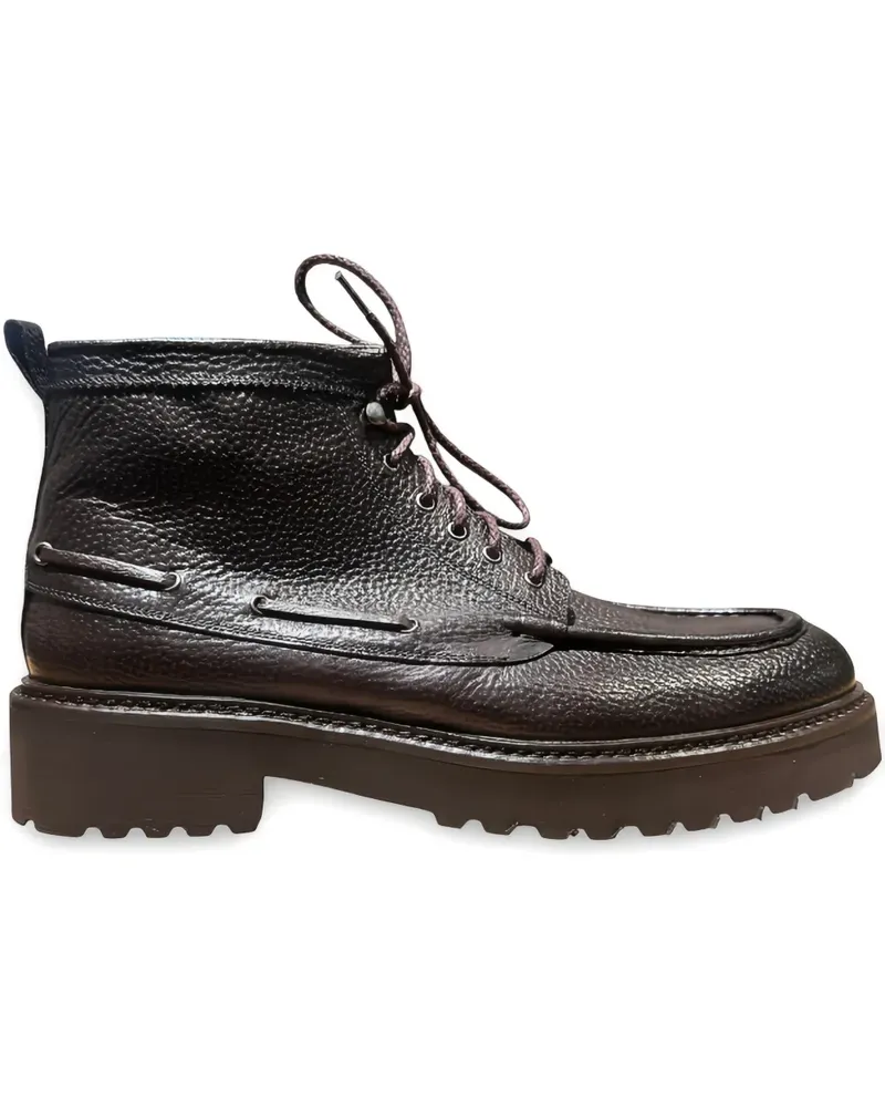 CALCE lug-sole lace-up ankle boots - Braun Braun