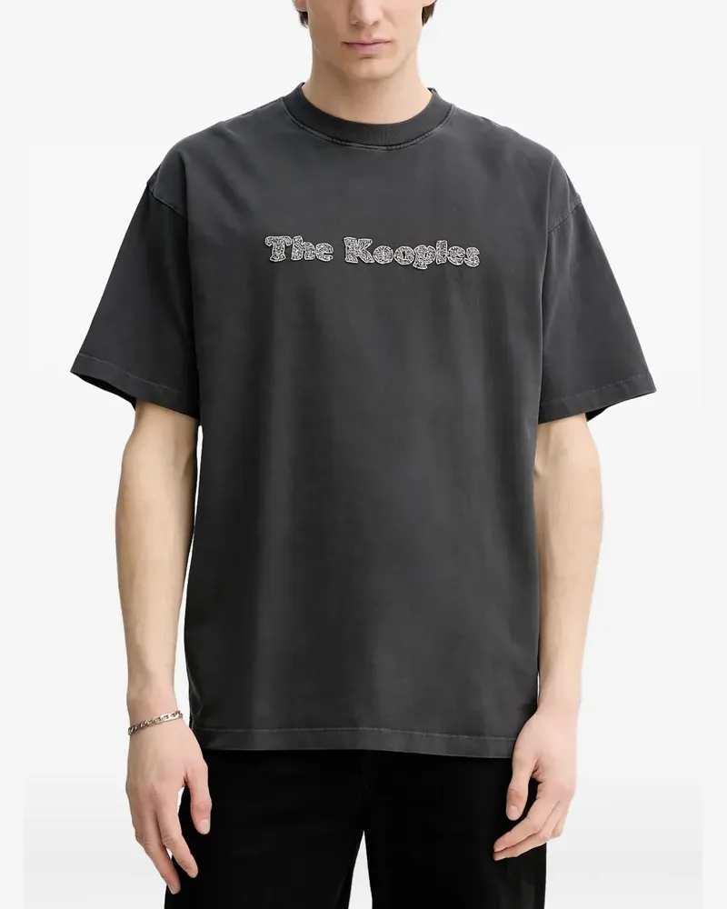 The Kooples T-Shirt mit Logo-Detail - Schwarz Schwarz