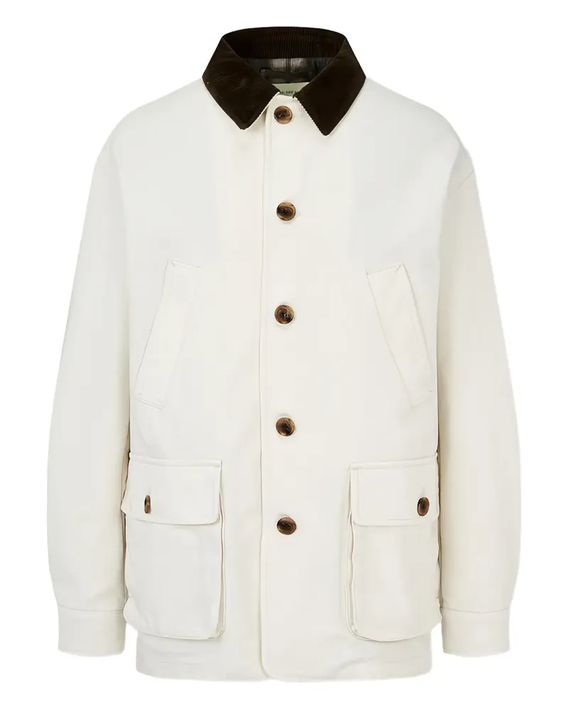 ManOnTheBoon Barn corduroy-collar jacket - Nude Nude