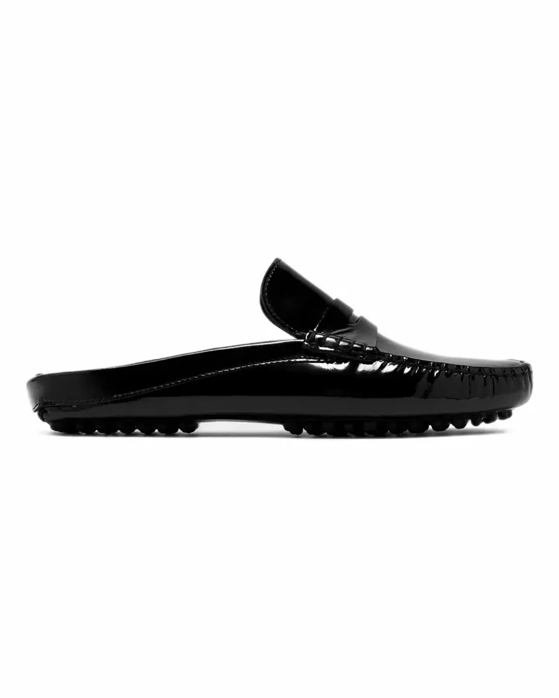 GIMAGUAS patent leather slip-on mules - Schwarz Schwarz