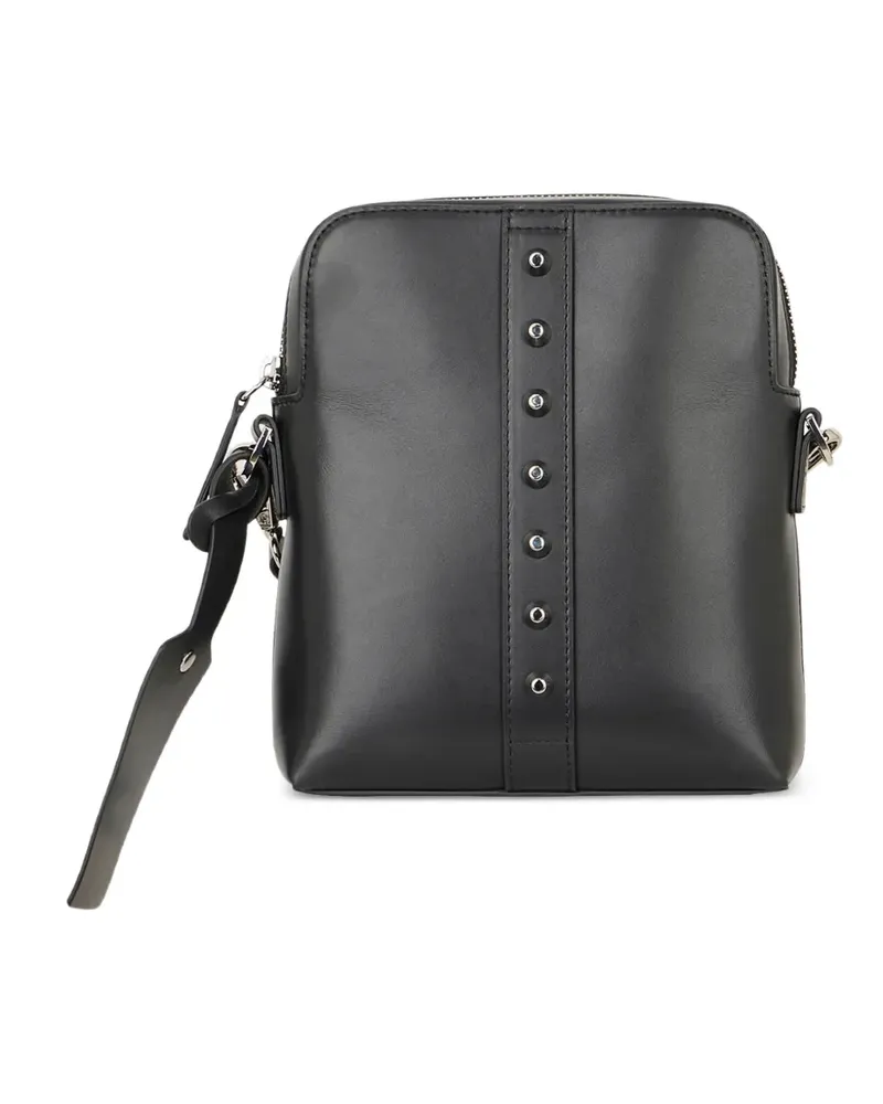 John Richmond Kuriertasche mit Nieten - Schwarz Schwarz